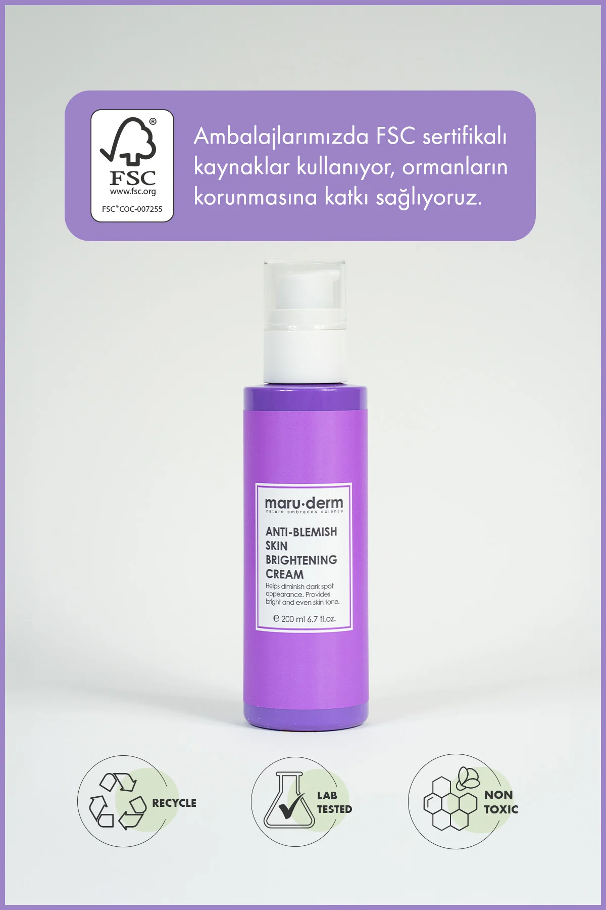 Leke Karşıtı Cilt Beyazlatıcı Yüz Bakım Kremi 200 ML