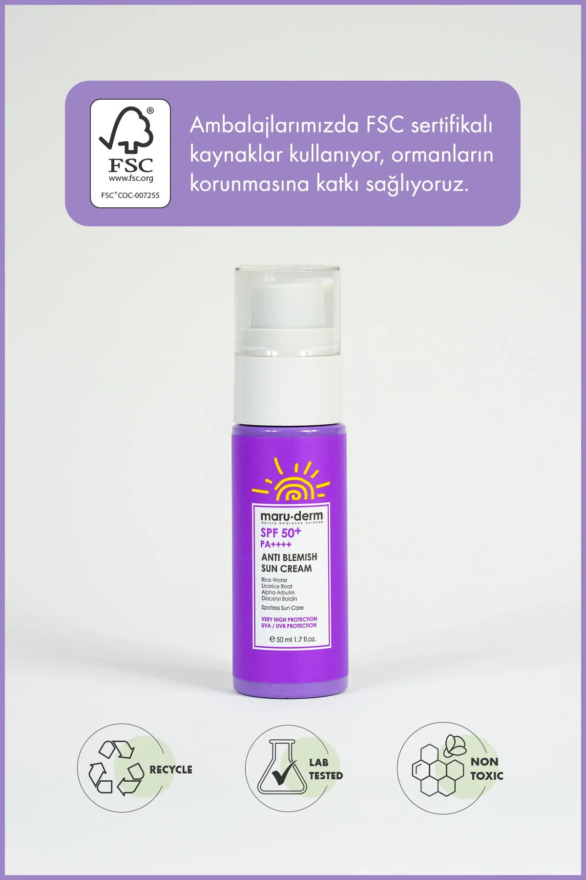 Leke Karşıtı Güneş Kremi SPF 50+ PA++++ | Yeni Nesil Kore Filtrel