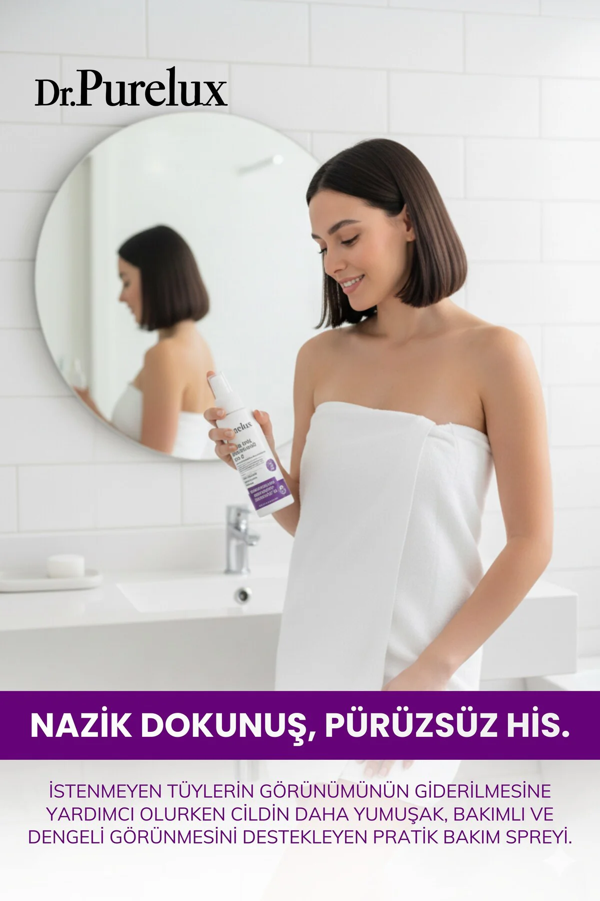 Leke Karşıtı Hassas Bölgelere Uygun Tüy Dökücü Sprey I Pürüzsüz &