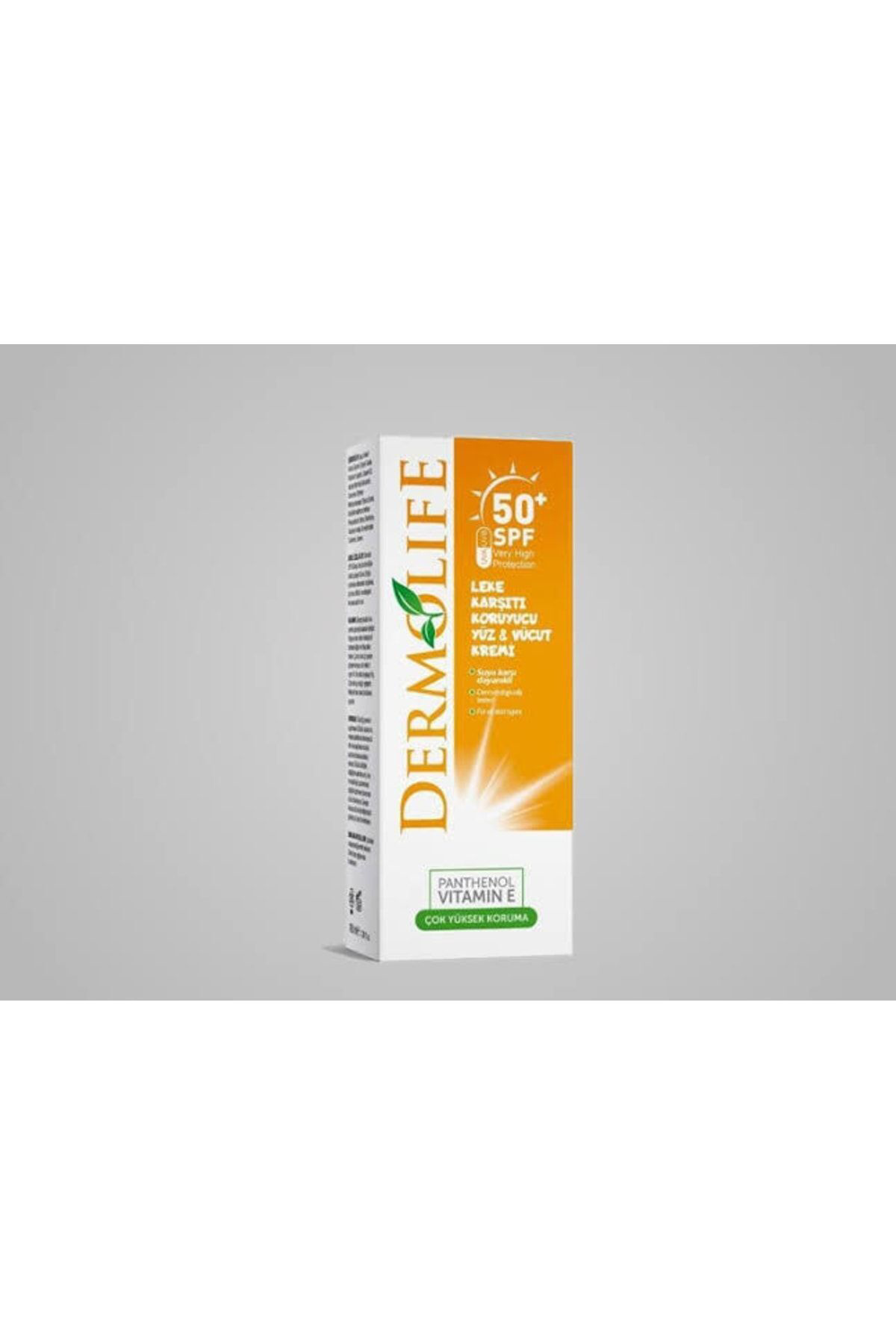 Dermolife Leke Karşıtı Yüz Ve Vücut Gunes Kremi 50 Spf Suya Dayanıklı Panth