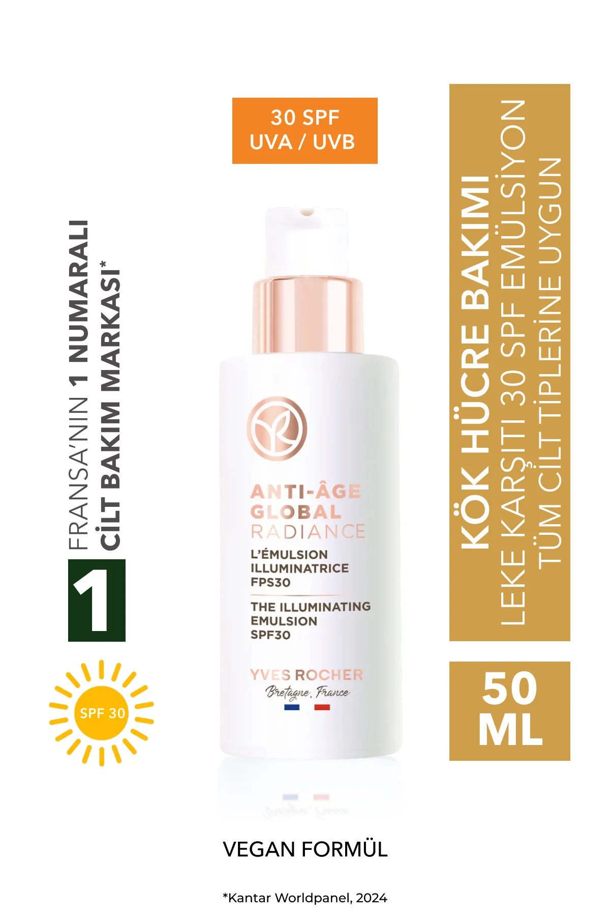 Leke ve Yaşlanma Karşıtı Bitkisel Kök Hücre Bakımı Anti-Age Globa