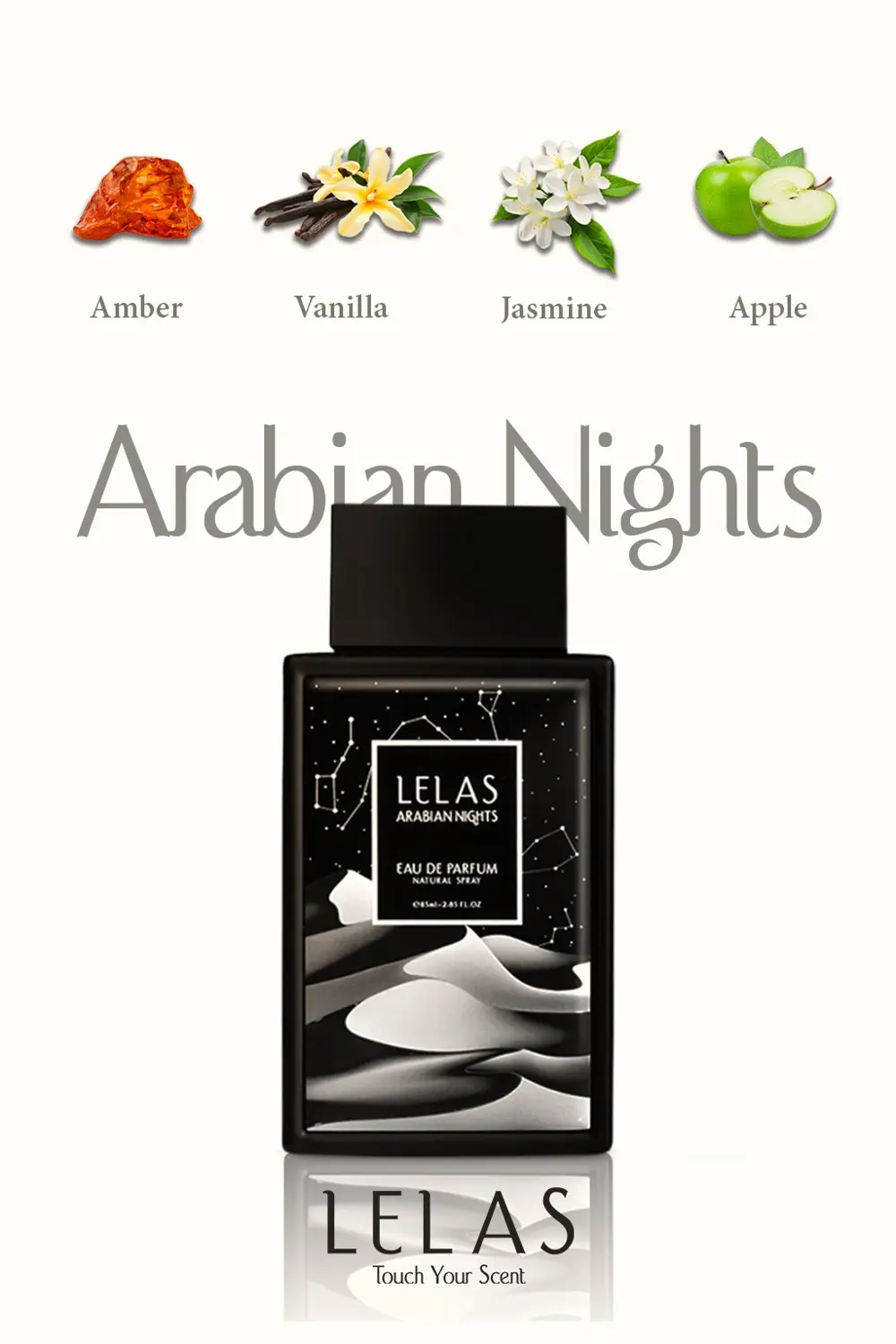 Lelas Arabian Nights Erkek Parfüm EDP 85 ml - Odunsu Meyveli Kalı