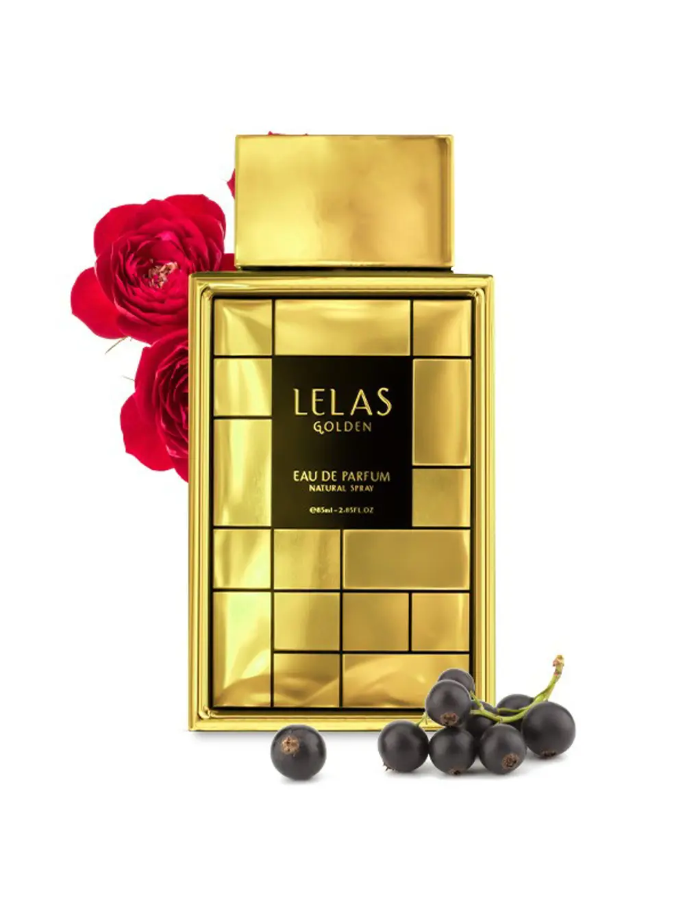 Lelas Golden Unisex Parfüm EDP 85 ml - Meyvemsi Çiçeksi Odunsu Ka