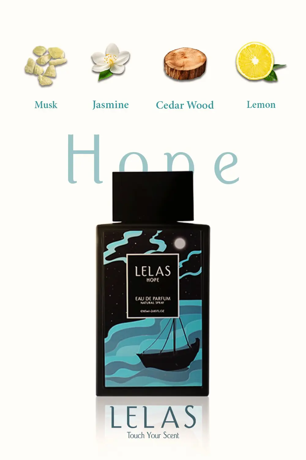 Lelas Hope Unisex Parfüm EDP 85 ml - Çiçeksi Odunsu Kalıcı Niş Ko