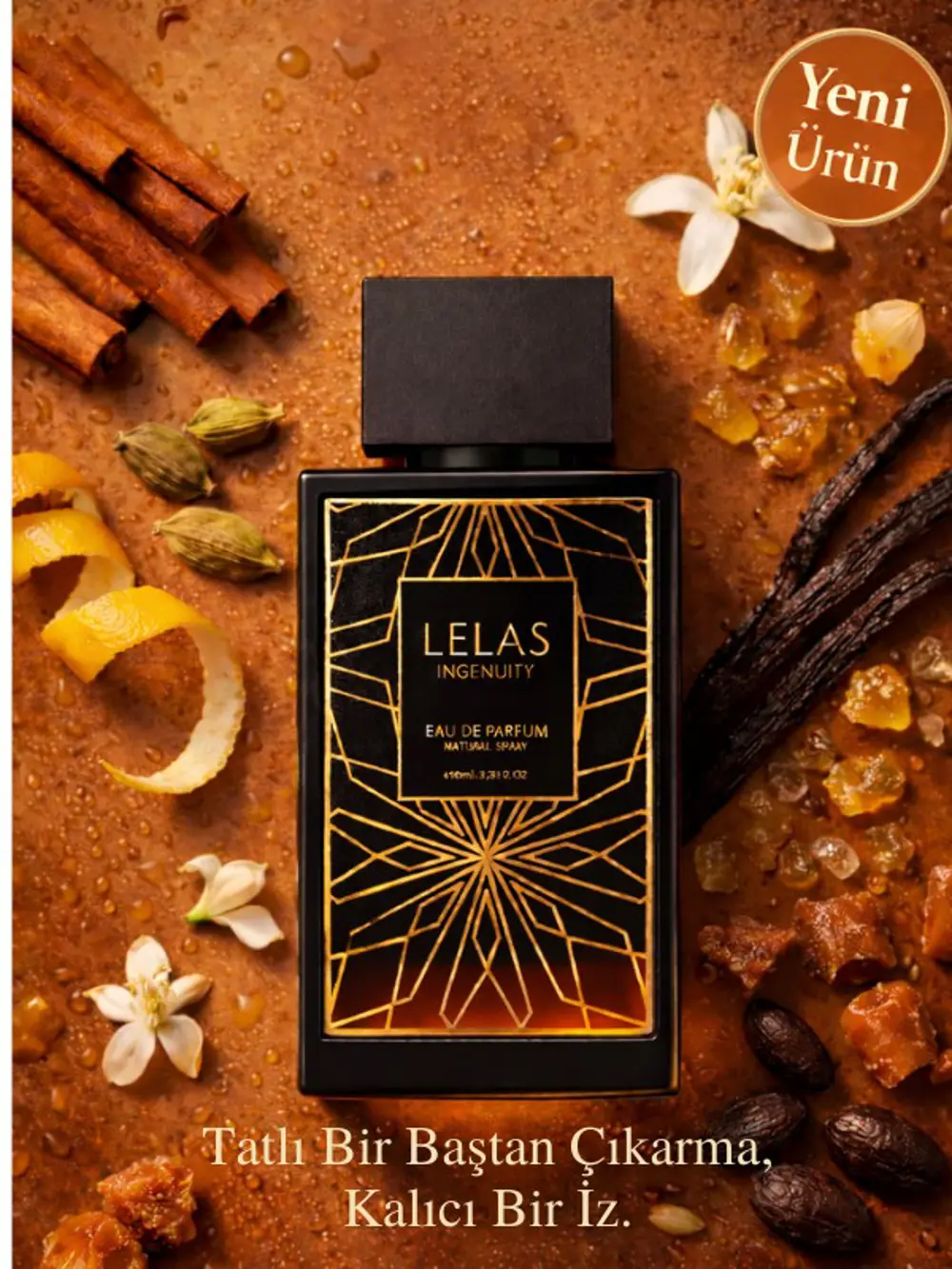 Lelas Ingenuity Erkek Parfüm EDP 85 ml - Oryantal Vanilya Kalıcı 