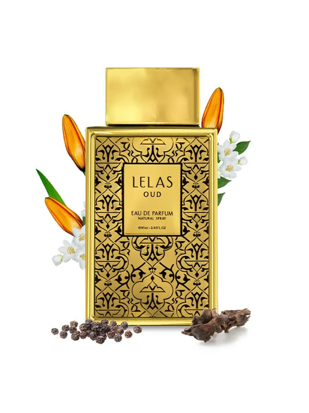 Lelas Oud Unisex Parfüm EDP 85 ml - Oryantal Odunsu Kalıcı Niş Ko