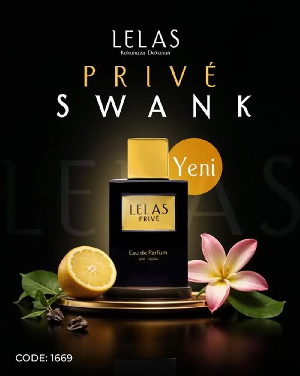 Lelas Prive Swank Edp 55 ML – Tatlı Oryantal Vanilya Unisex Parfü