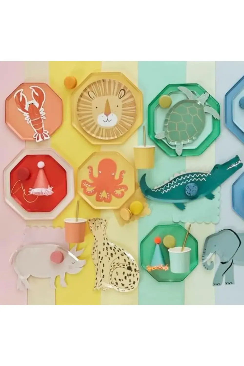 - Lemon Sherbert Plates - Sorbe Tabaklar (M) (x8) 542093