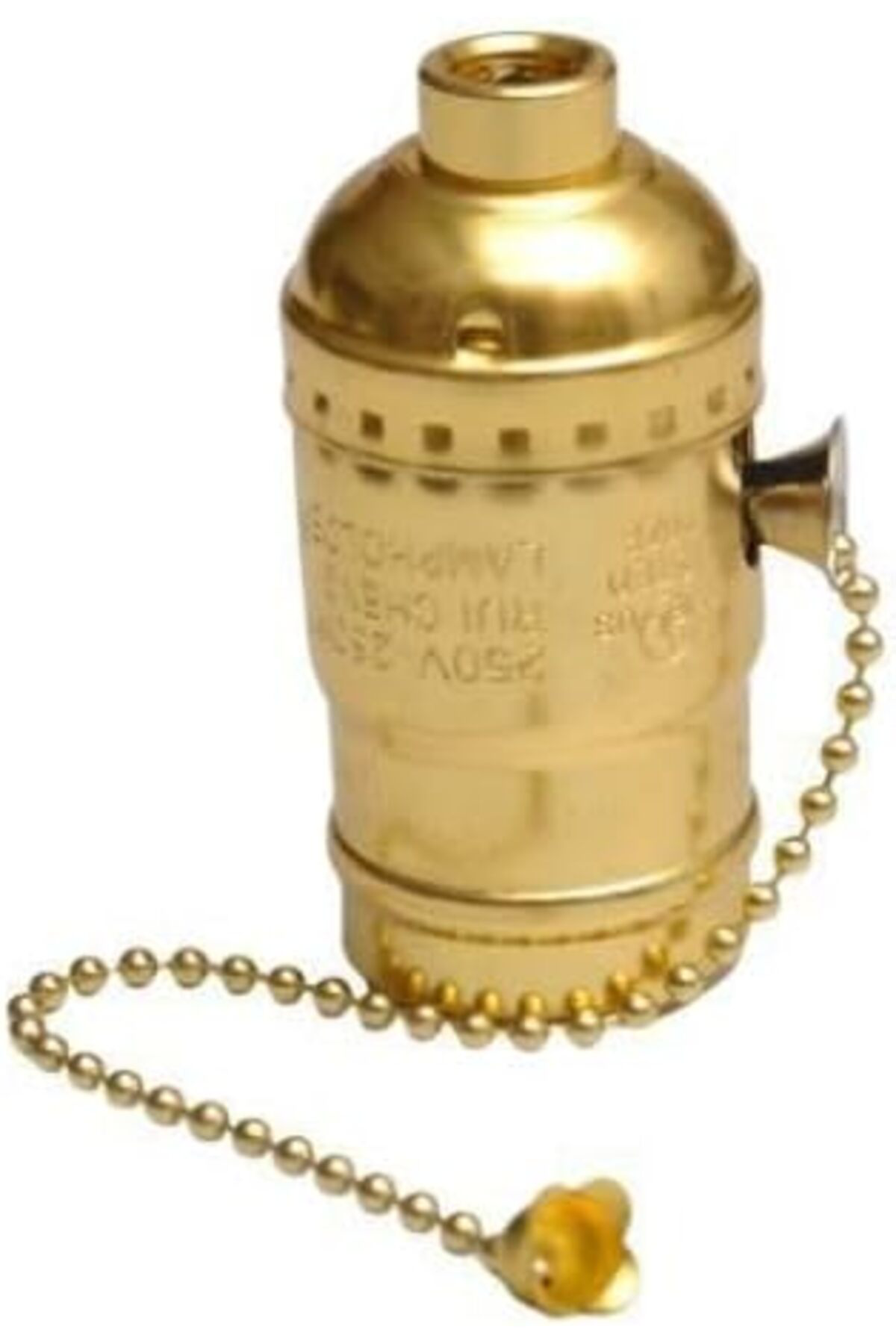 lendasell Retro Nostalji Aydınlatma Zincir Ipli Sarı Metal Duy, E