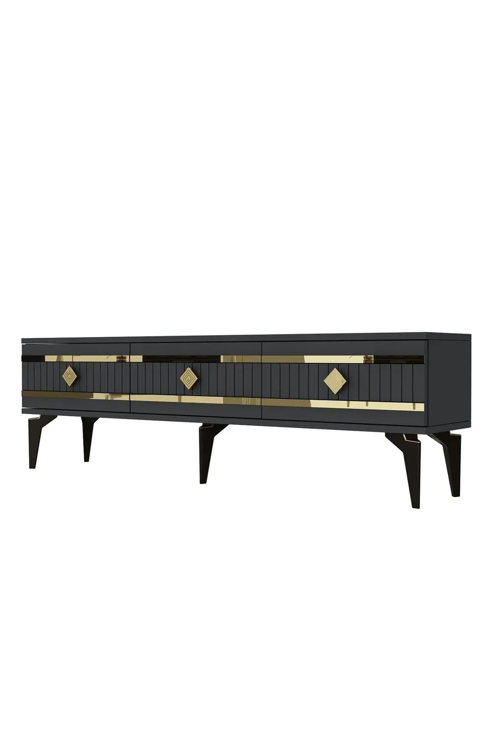 LENORA TV SEHPASI (ALT MODÜL) ANTRASİT-ALTIN