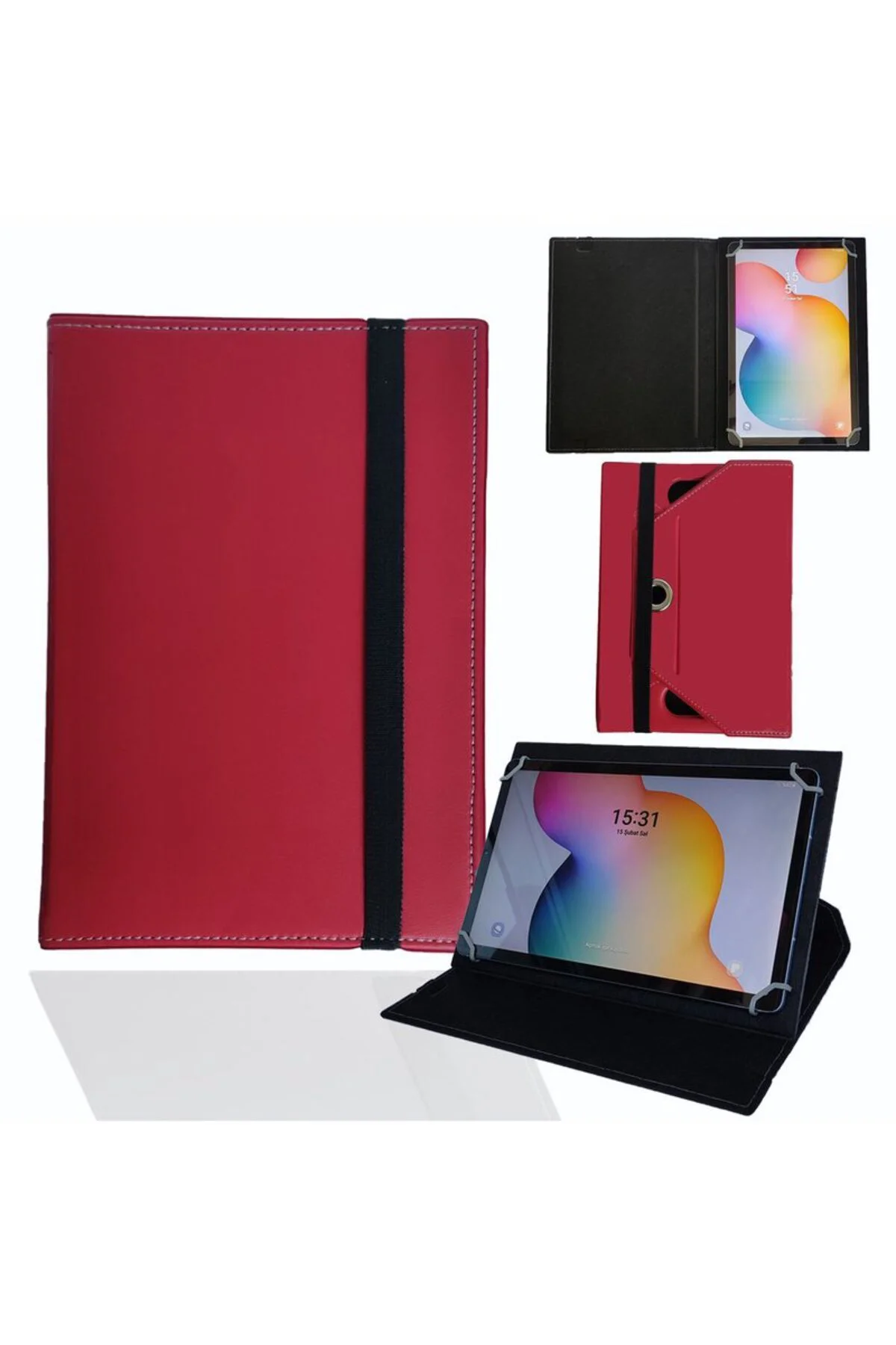 Lenovo A8-50 16GB 8" IPS Tablet Uyumlu Standlı Üniversal Kapaklı Tablet Kılıfı