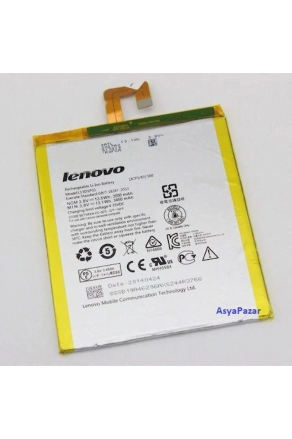 Lenovo İdeaPad Pil Tablet Batarya S5000 L13D1P31