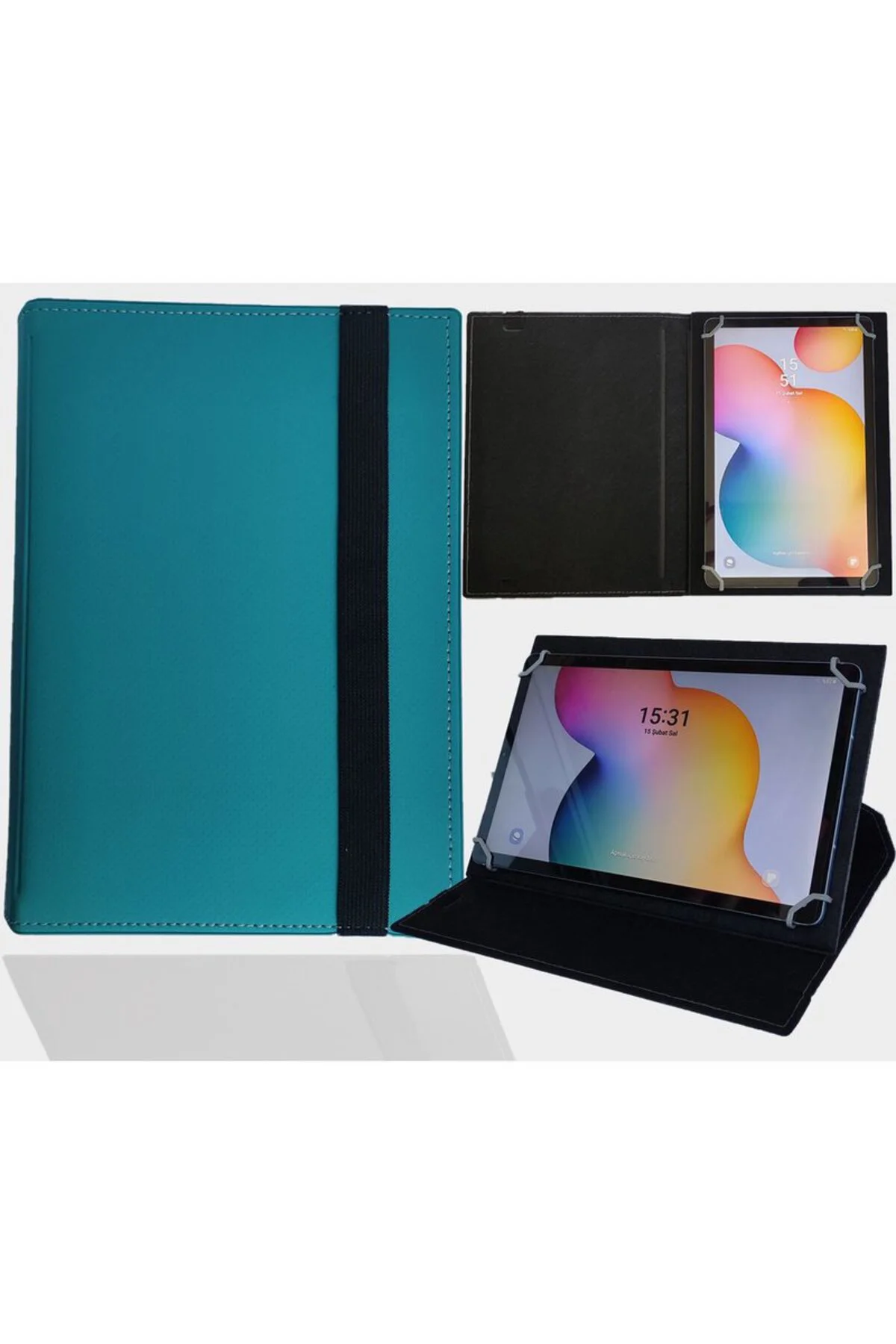 LENOVO TAB 10 BLACK 10.1" Tablet Uyumlu Standlı Üniversal Kapaklı