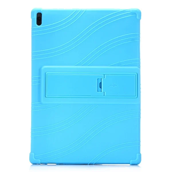 Lenovo Tab E10 TB-X104F 10.1 İnç Tablet Standlı Silikon Kılıf - Çizik ve Darbe Koruması