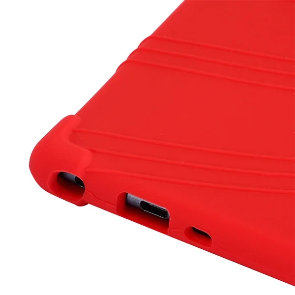 Lenovo Tab E10 TB-X104F 10.1 İnç Tablet Standlı Silikon Kılıf - Çizik ve Darbe Koruması