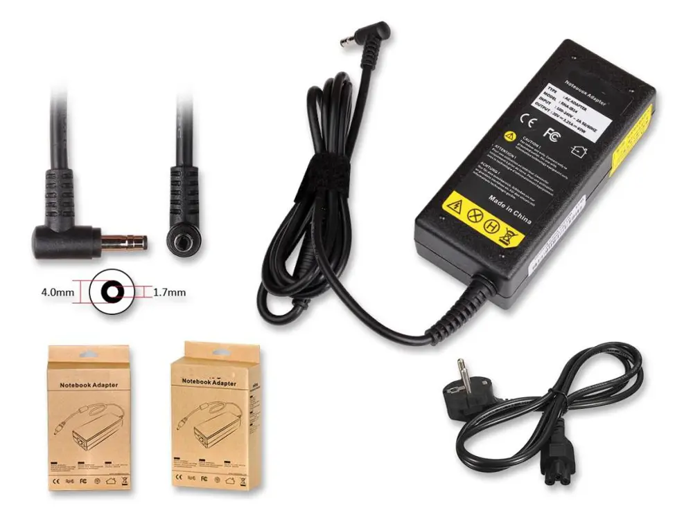 Lenovo uyumlu 20V 3.25A 65W (4.0*1.7mm) Notebook Adaptörü, Şarj C