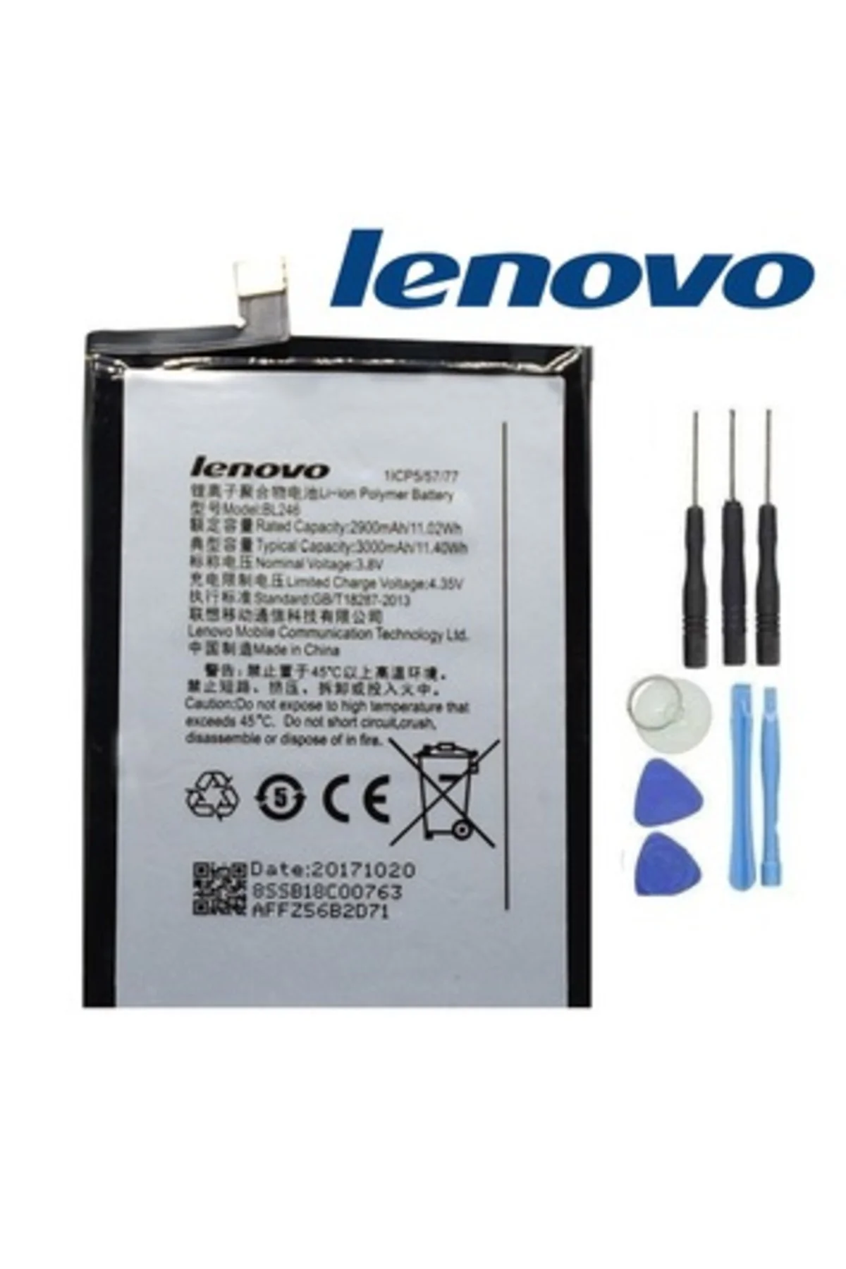 Lenovo Vibe Max Z90 Pil Batarya BL246 ve Tamir Seti