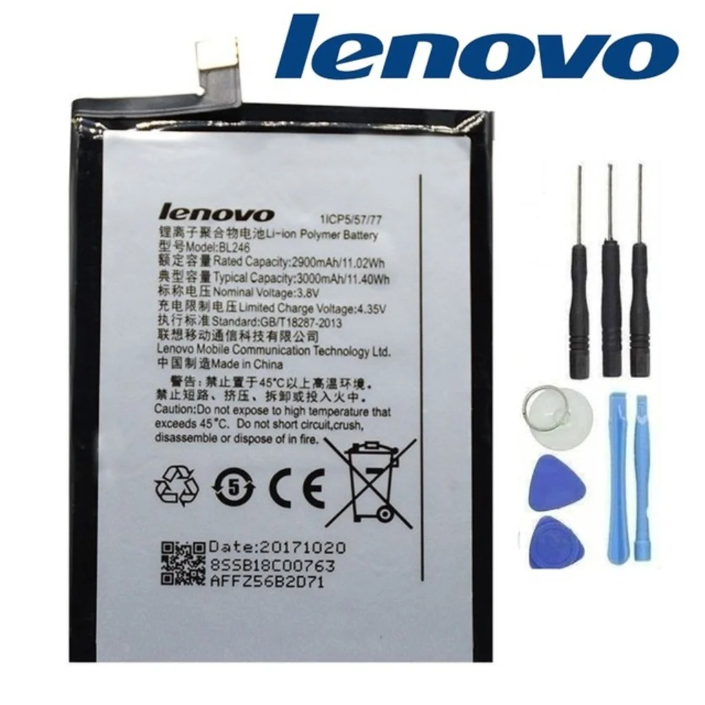 Lenovo Vibe Max Z90 Pil Batarya Bl246 ve Tamir Seti Lenovo Vibe Max Z90 Pil Batarya Bl246 ve Tamir Seti