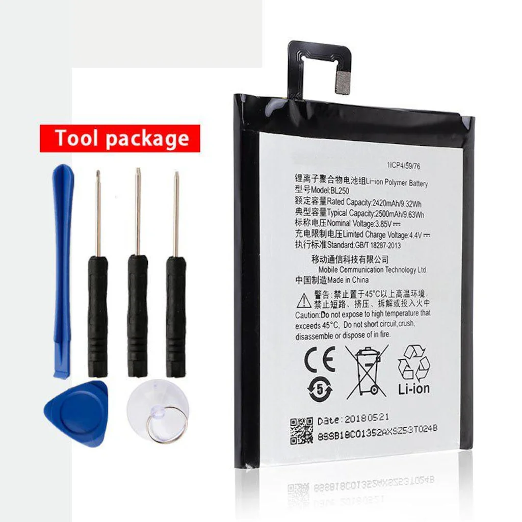 Lenovo Vibe S1 Bl250 Batarya Pil + Tamir Seti