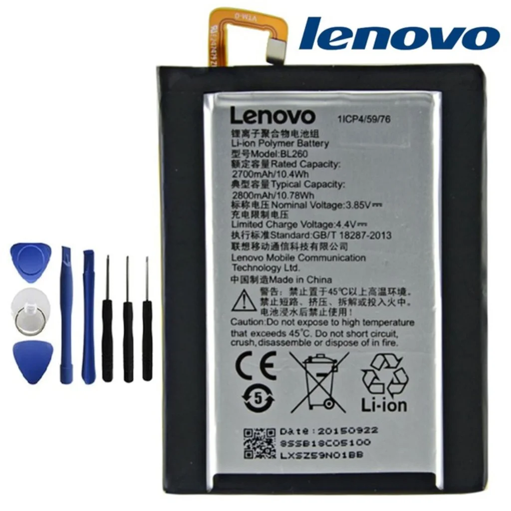 Lenovo Vibe S1 Lite Pil Batarya Bl260 Tamir Seti