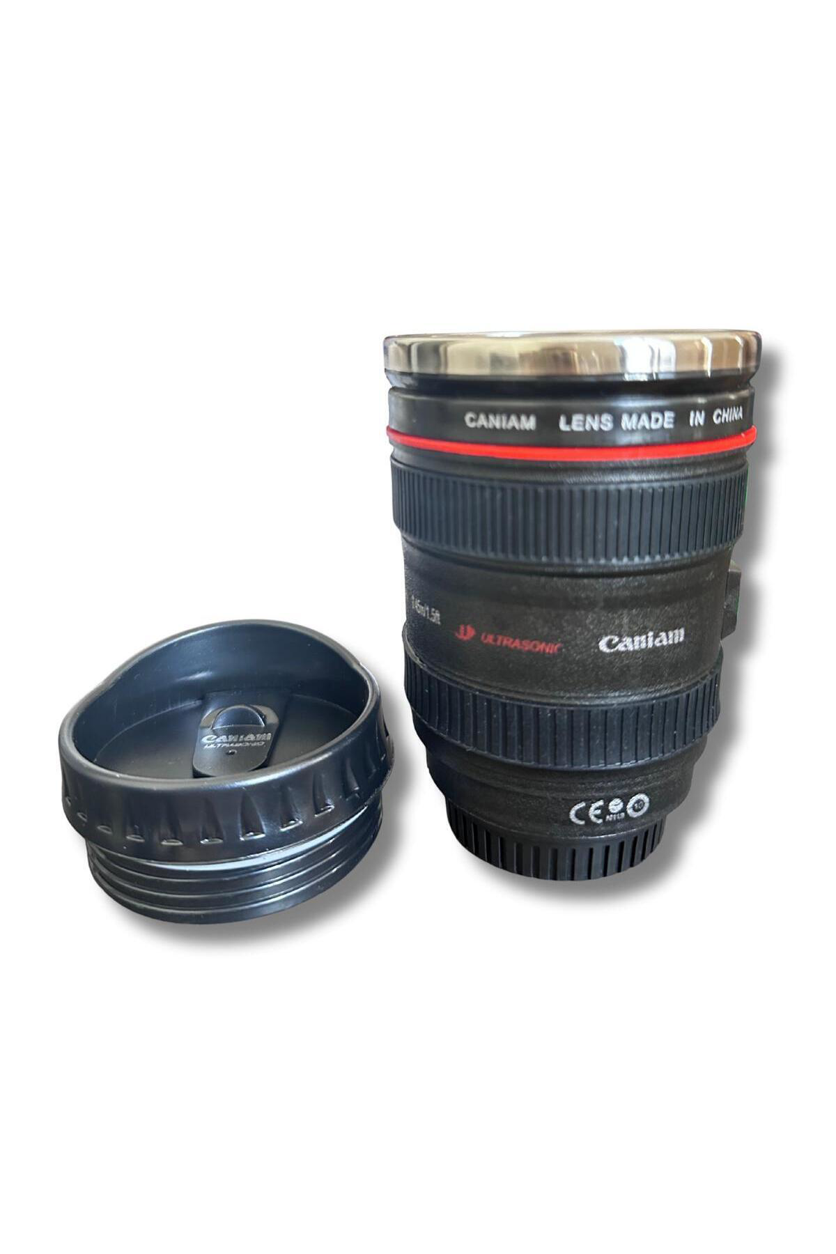 Lens Görünümlü Termos Kupa Bardak 300 ml – Kamera Objektif Bardak