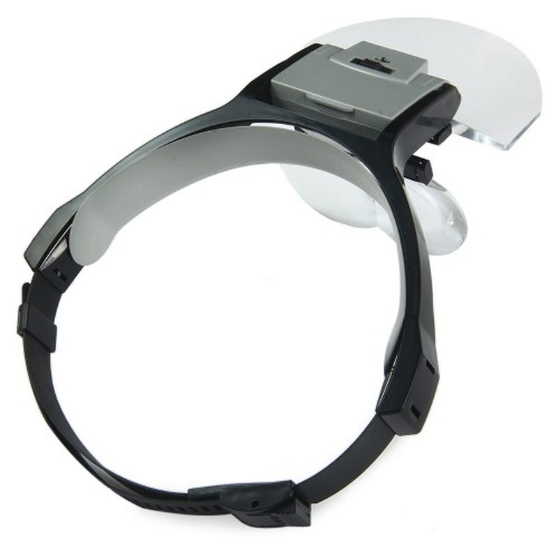 Lens Takmalı 5 Lenslı Led Lambalı Şapka Tip Büyüteç TdrTR
