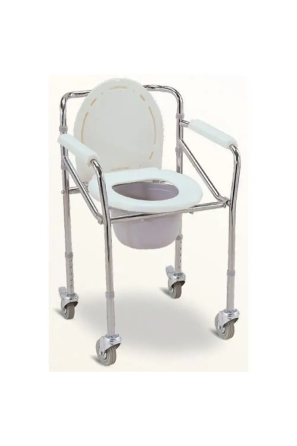 Leo 225 Katlanır Tekerlekli Klozet Yükseltici-tekerlekli Hasta Sa