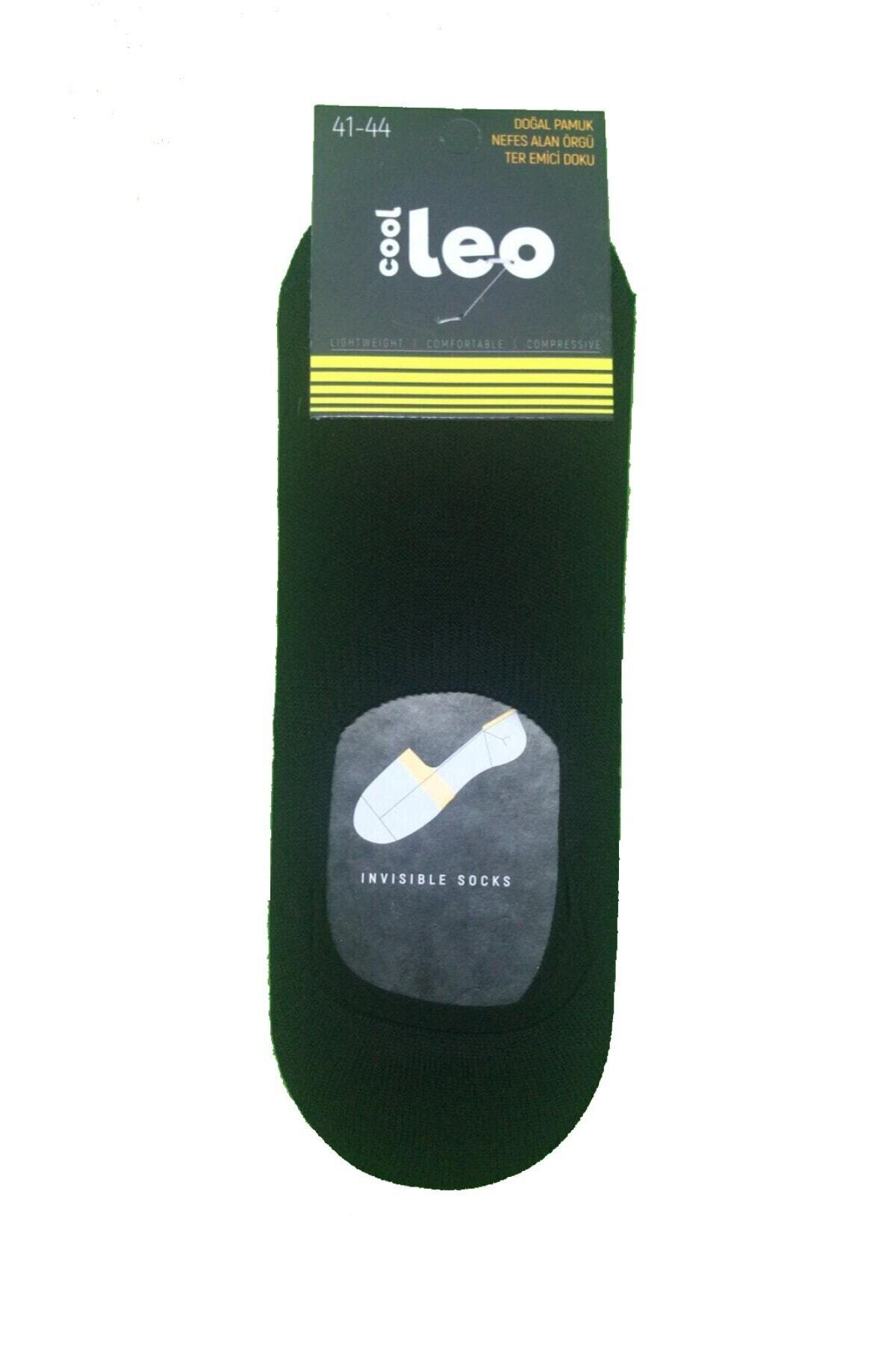 Leo 3 Çift Siyah Renk Babet Çorap