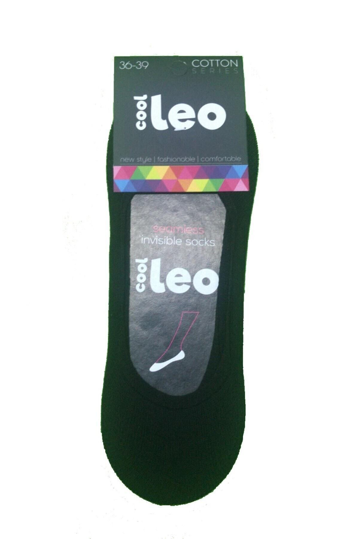 Leo 3 Çift Siyah Renk Babet Çorap