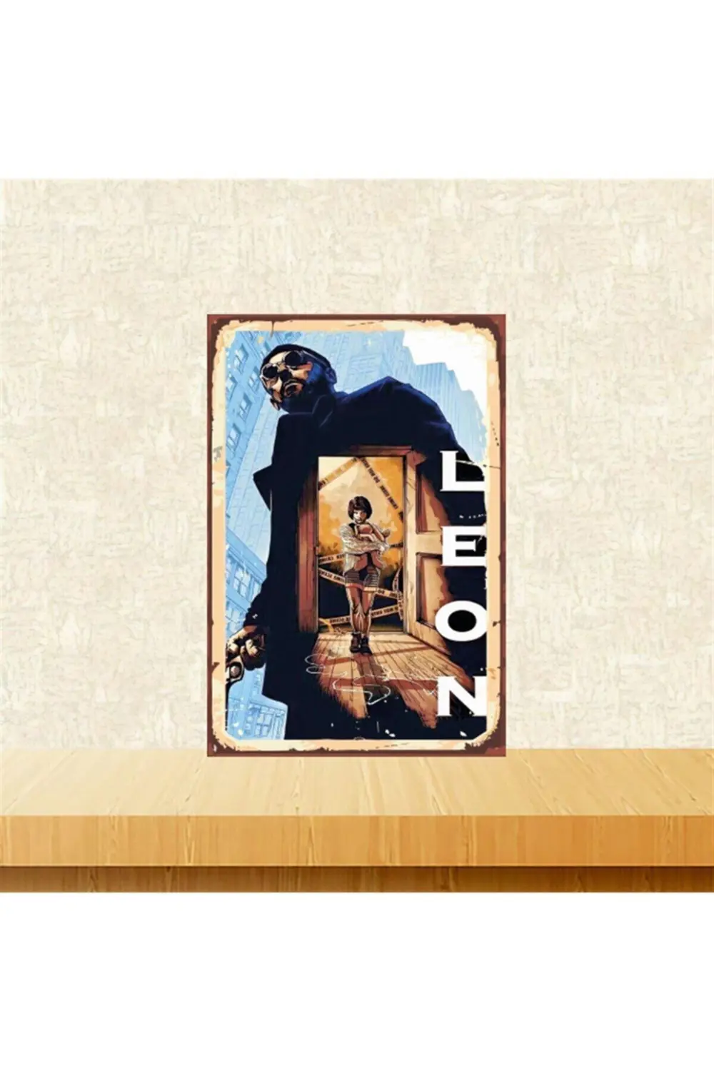Leon 20-30 Cm Retro Ahşap Tablo Tkfx4995 Leon 20-30 Cm Retro Ahşap Tablo Tkfx4995