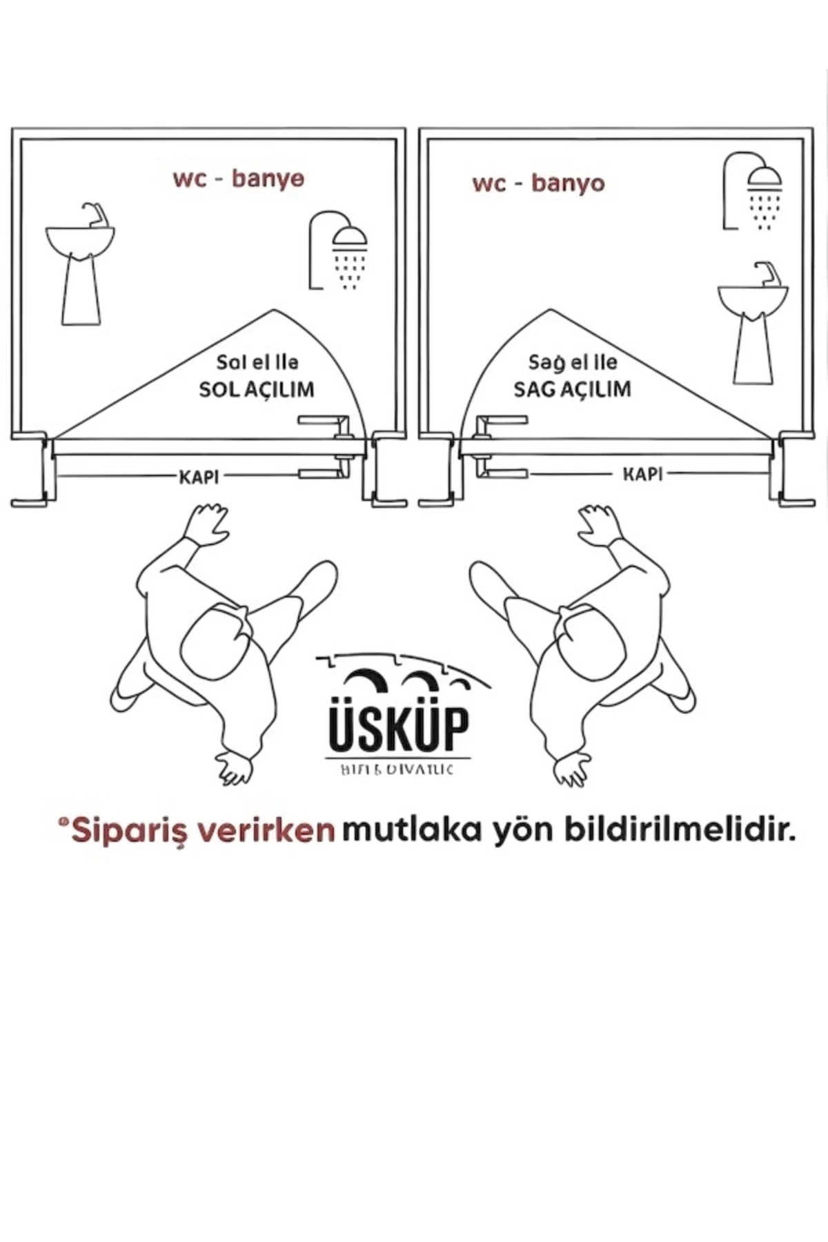 LEON AYNALI SİYAH KAPI KOLU