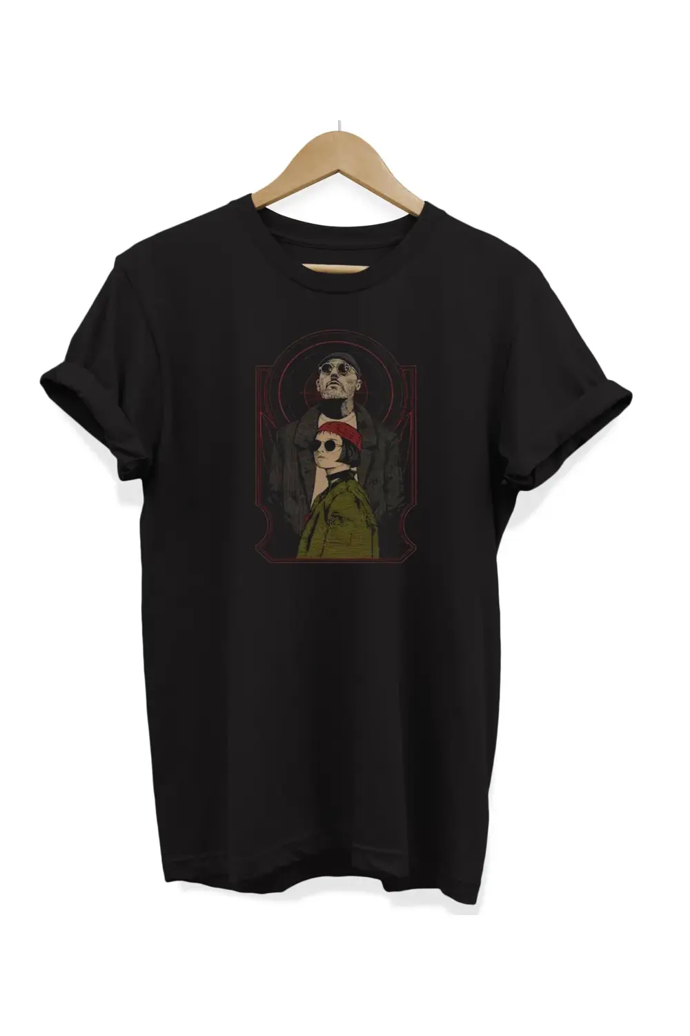 Leon Baskılı %100 Pamuk (oversize) Büyük Beden T-shirt