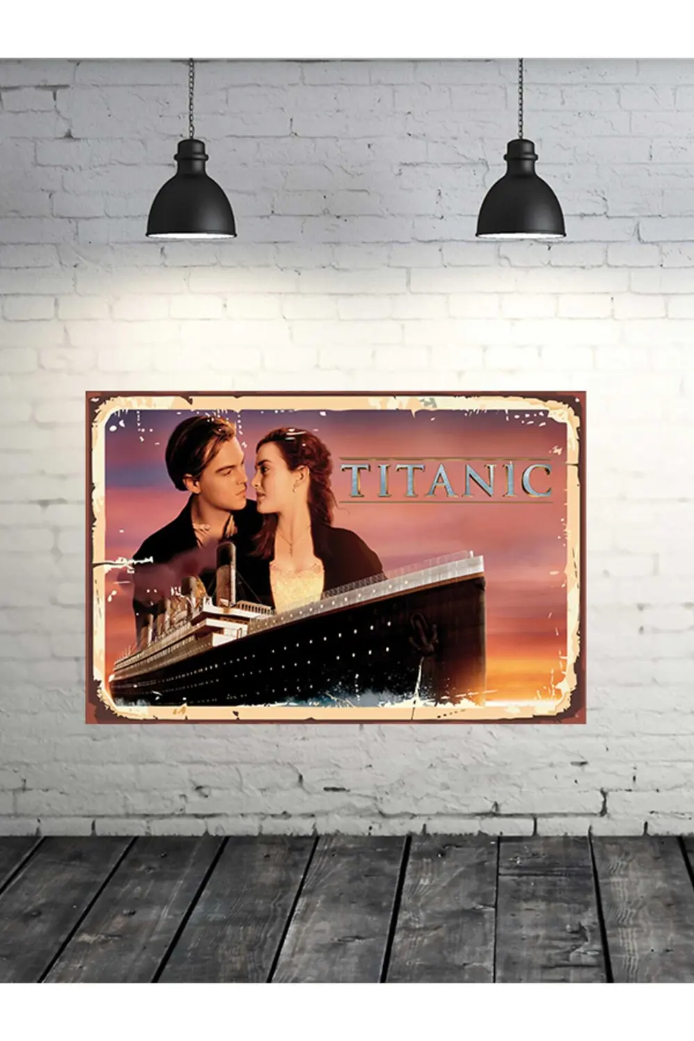 Leonardo DiCaprio & Kate Winslet Titanic 20x30 Cm Retro Ahşap Tab Leonardo DiCaprio & Kate Winslet Titanic 20x30 Cm Retro Ahşap Tab