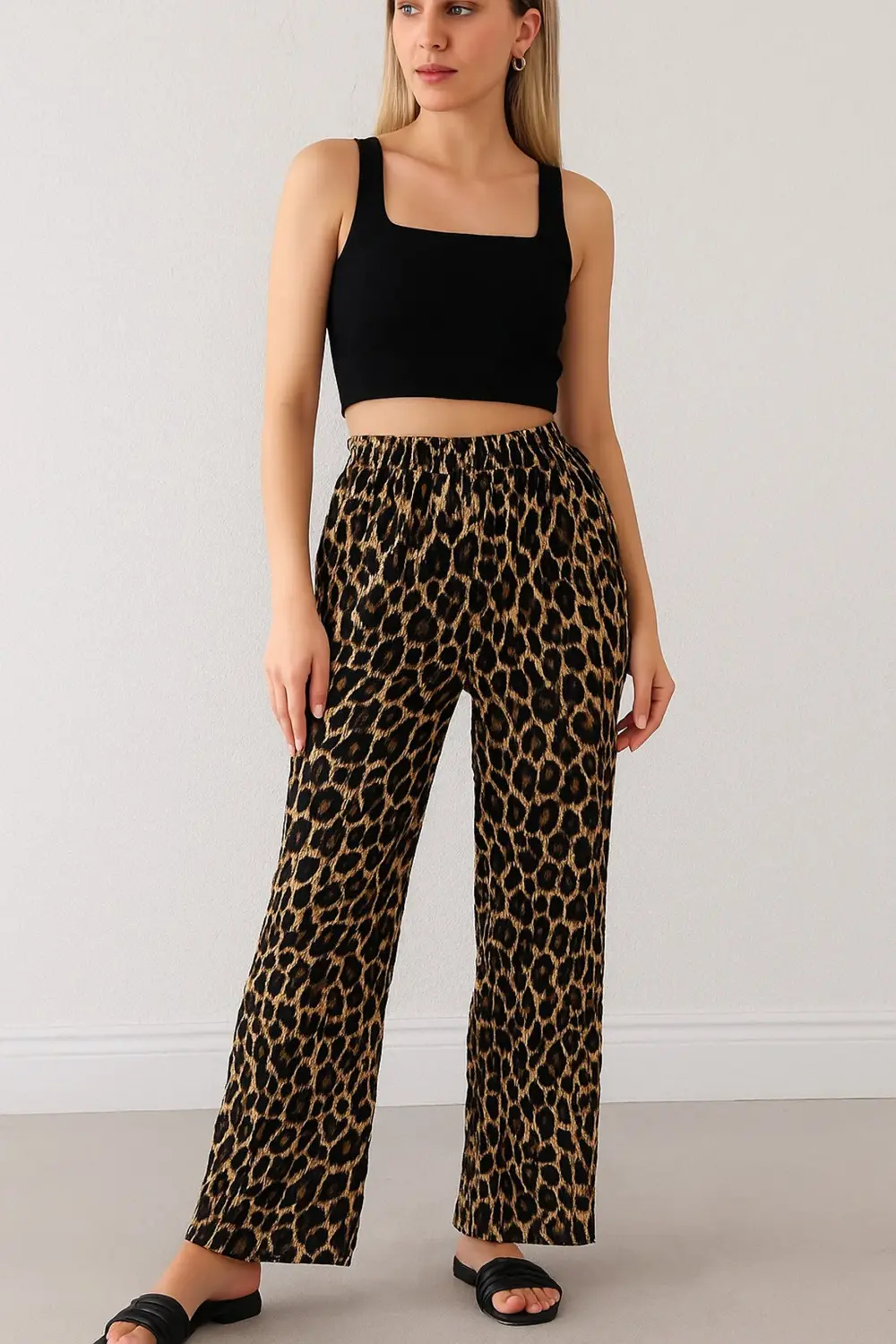 Leopar Bürümcük Pantolon