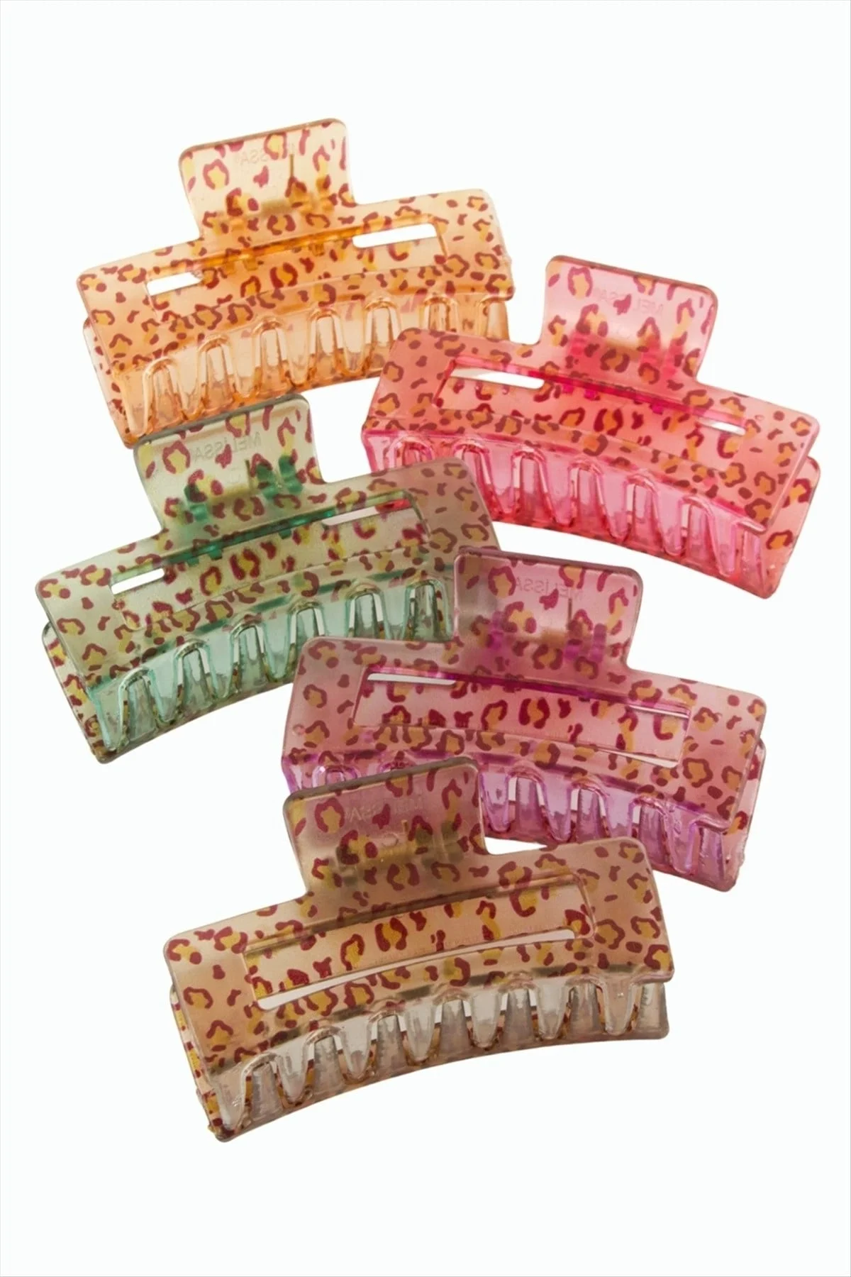 Leopar Desenli Dikdörtgen Mandal Toka 8 cm