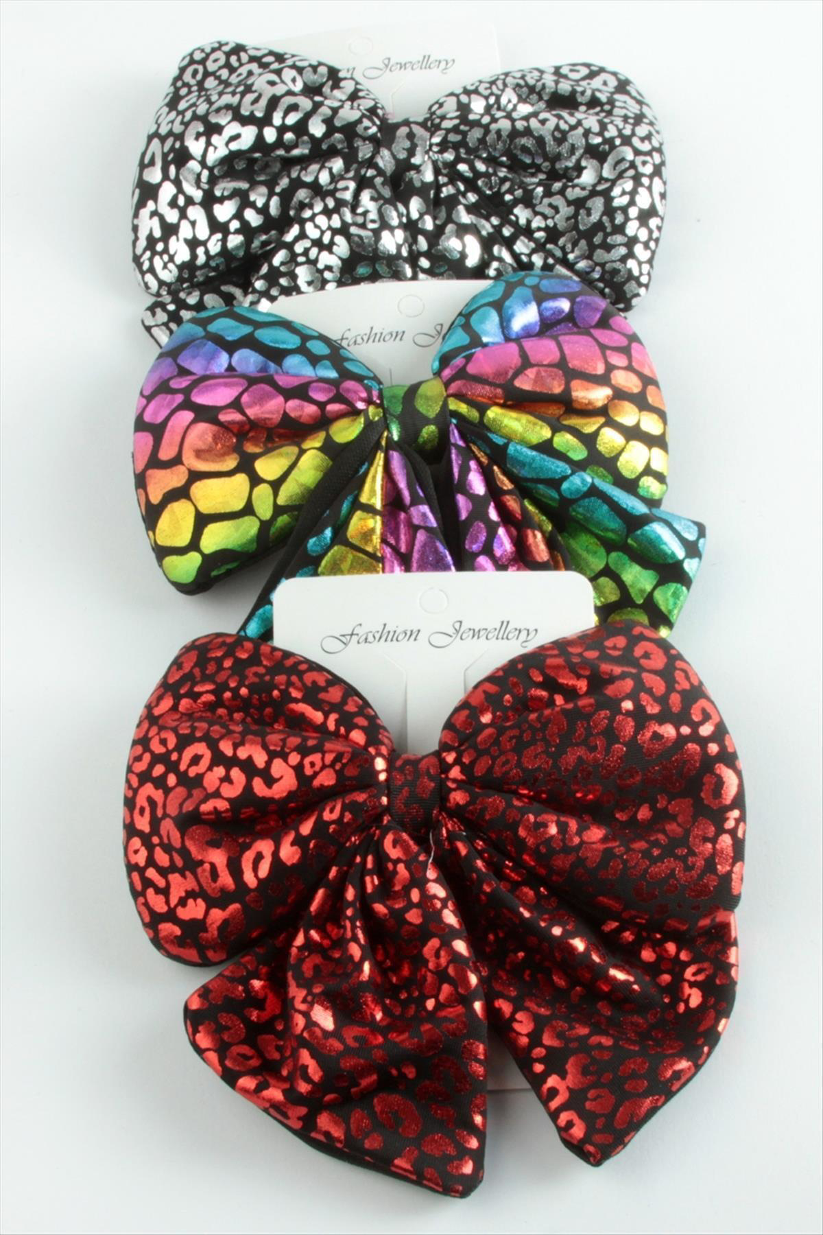 Leopar Desenli Fiyong Otomatik Toka 13 cm