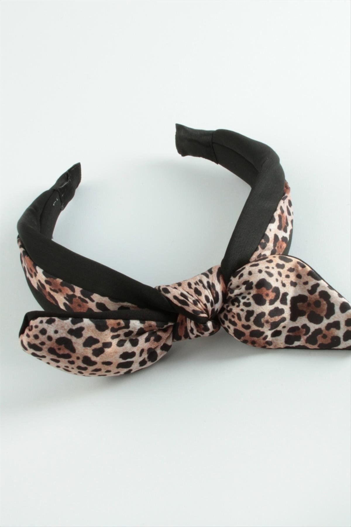 Leopar Desenli Kedi Kulağı Taç Leopar Desenli Kedi Kulağı Taç