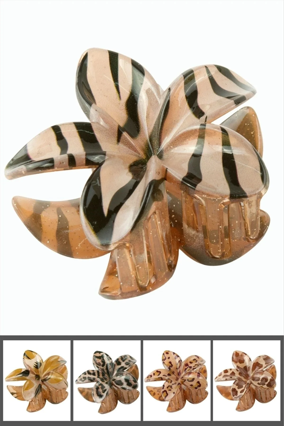 Leopar Desenli Lotus Mandal Toka 8 cm