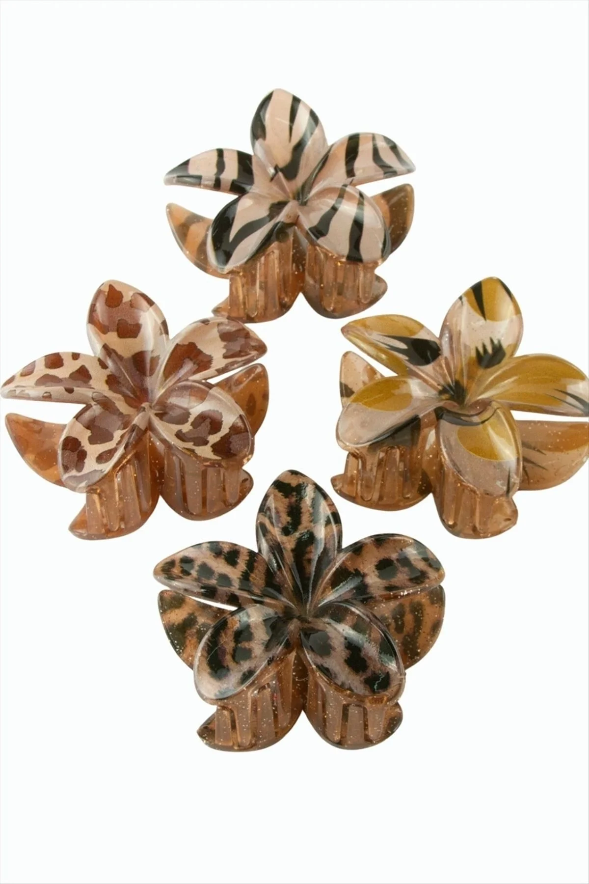 Leopar Desenli Lotus Mandal Toka 8 cm