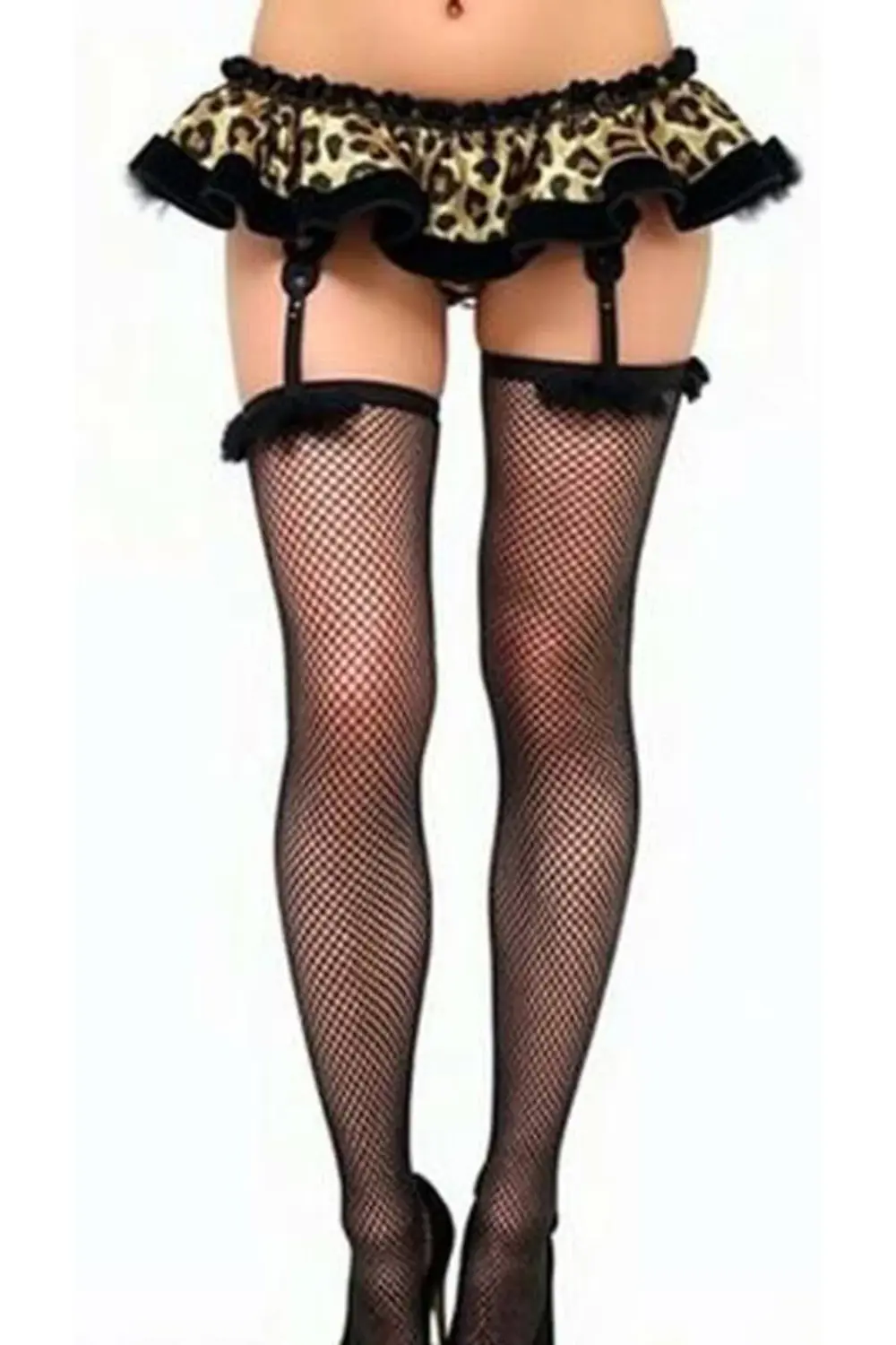 Leopar Desenli Mini Etek