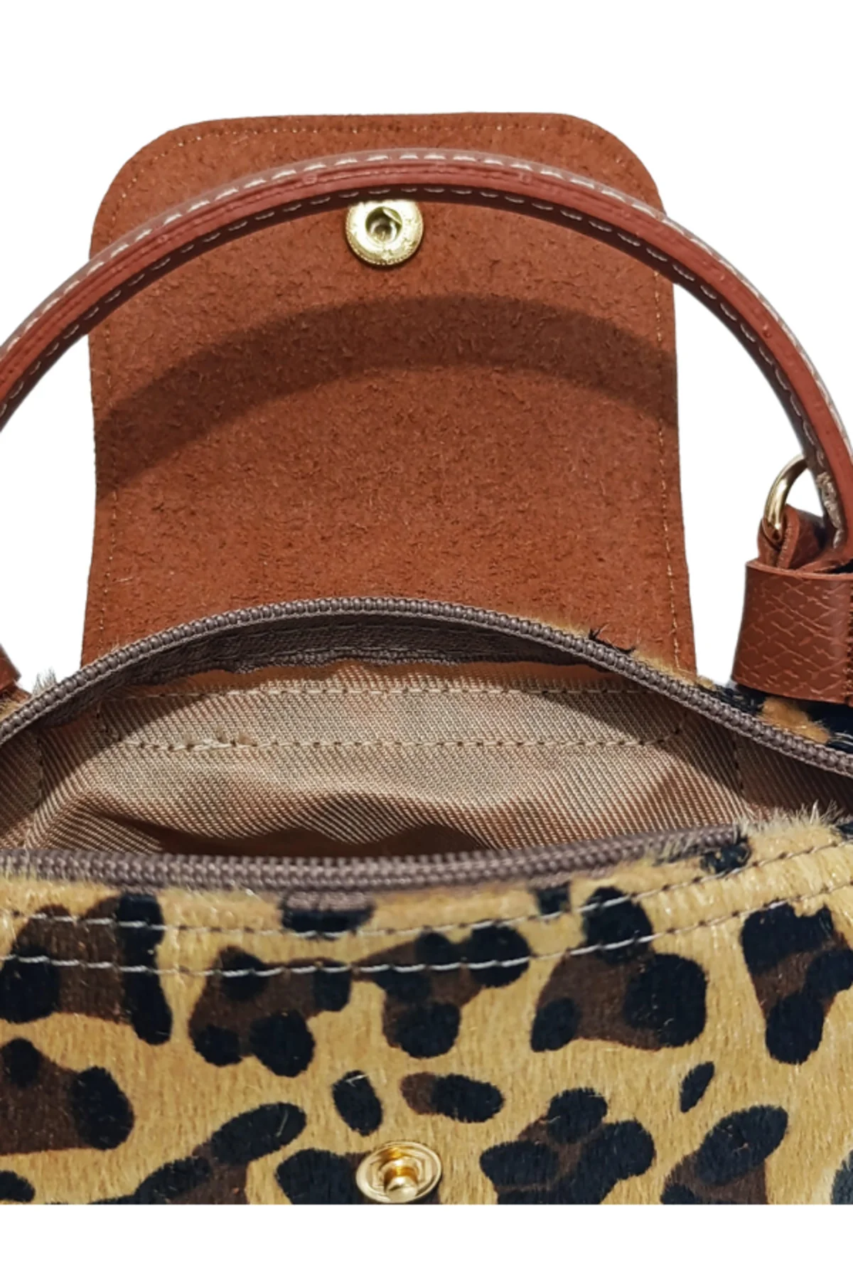 Leopar Desenli Omuz Çantası - Shopper Bag Kadın Makyaj Çantası Si