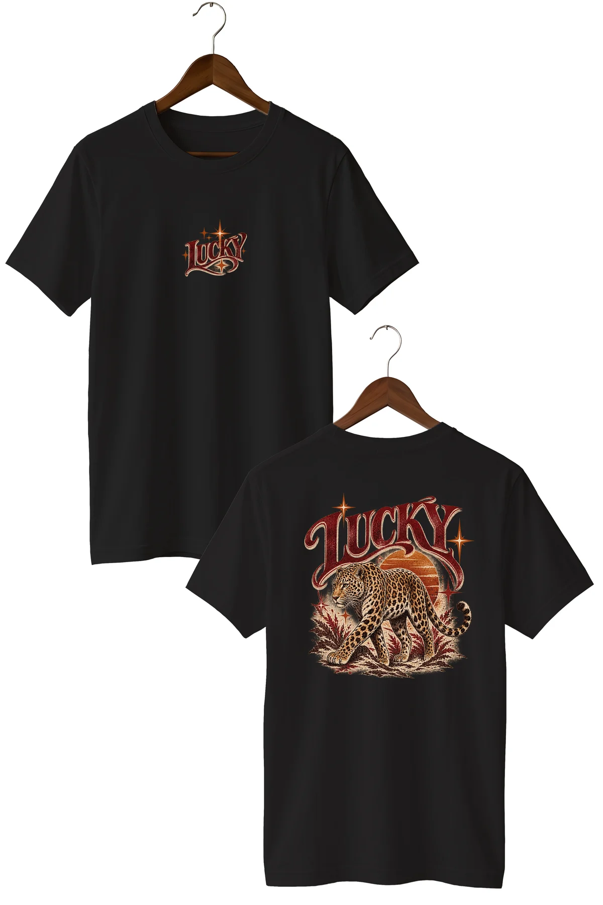Leopar Lucky Baskılı Oversize Unisex T-Shirt – Ön Arka Baskılı Vintage Streetwear Tişört Leopar Lucky Baskılı Oversize Unisex T-Shirt – Ön Arka Baskılı Vintage Streetwear Tişört