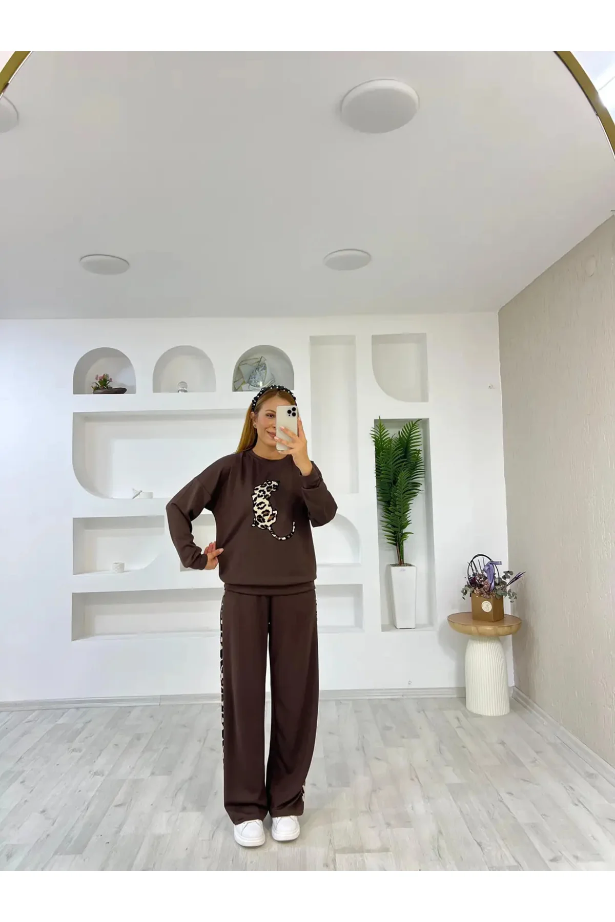LEOPAR NAKIŞLI MODAL TAKIM