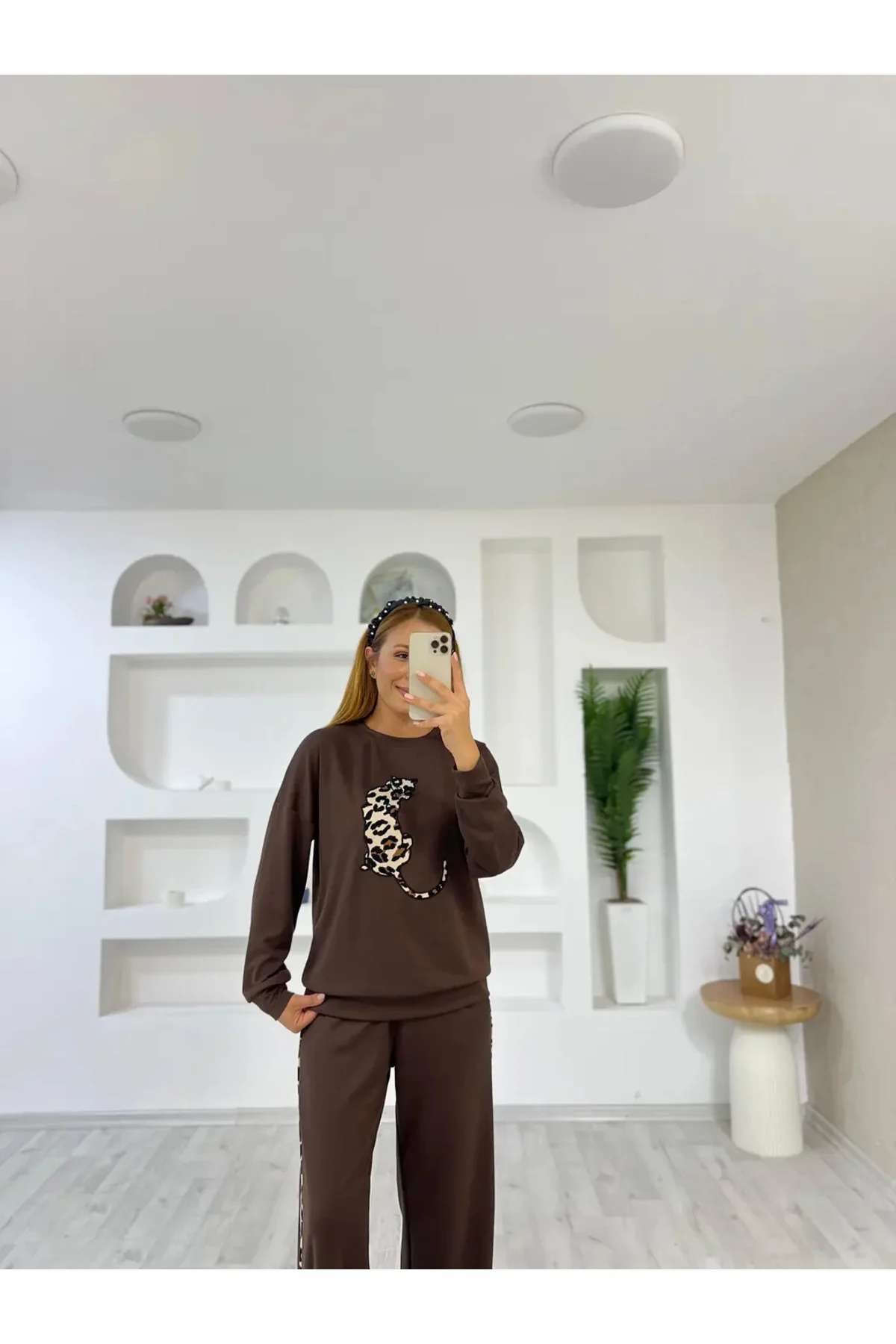 LEOPAR NAKIŞLI MODAL TAKIM