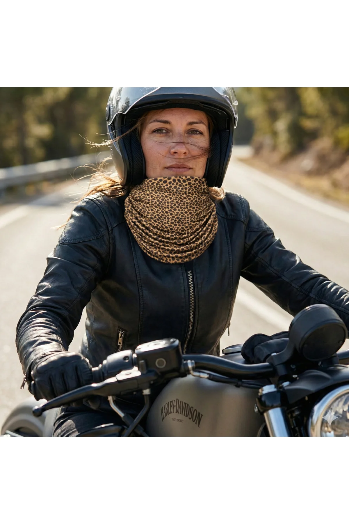 LEOPARD Unisex Motorcu Buff Outdoor Bandana– Rüzgâr, Toz ve Soğuğ