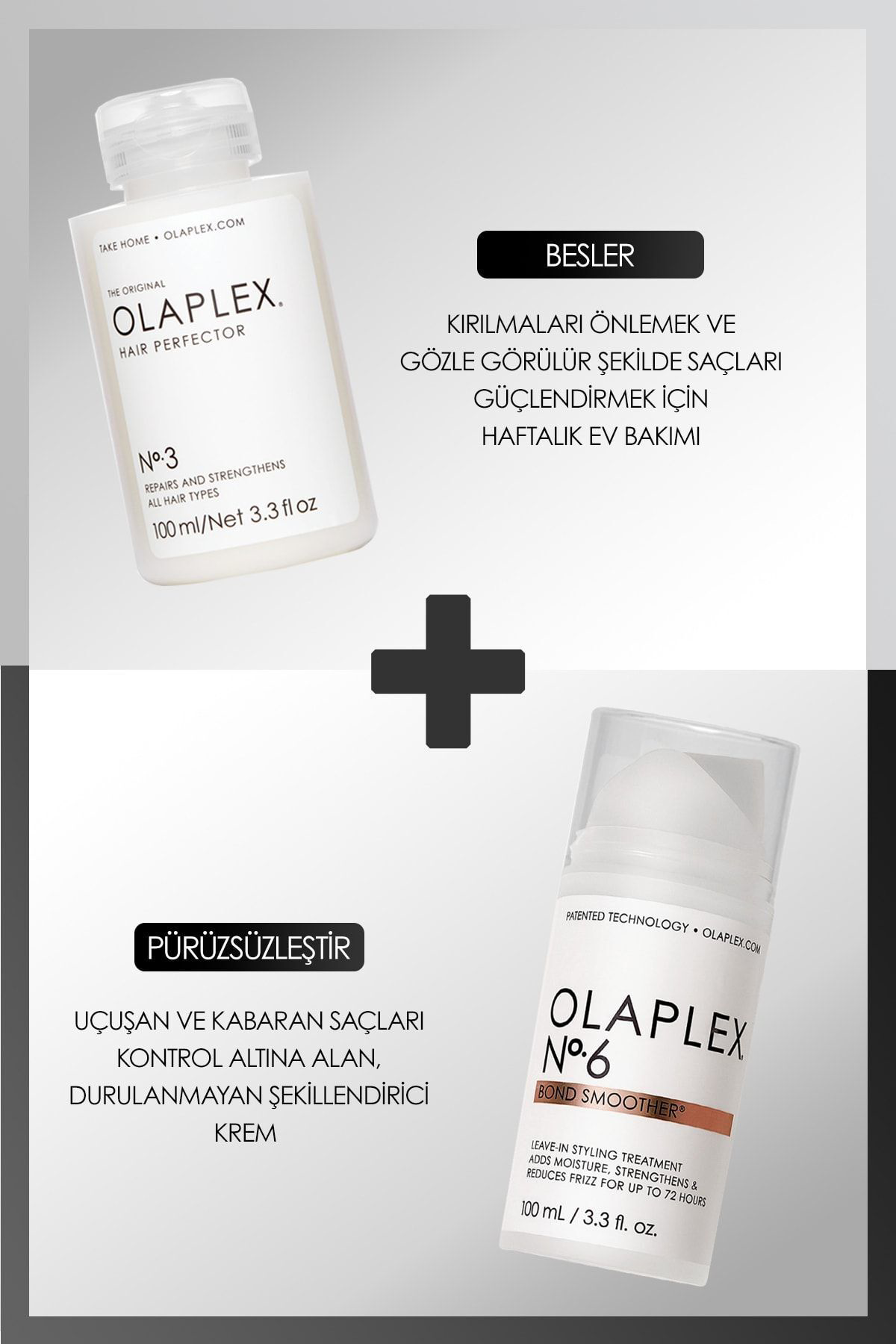 Olaplex Less Frizz, More Shine Kit - Elektriklenmeyi Azaltan & Parlaklığı