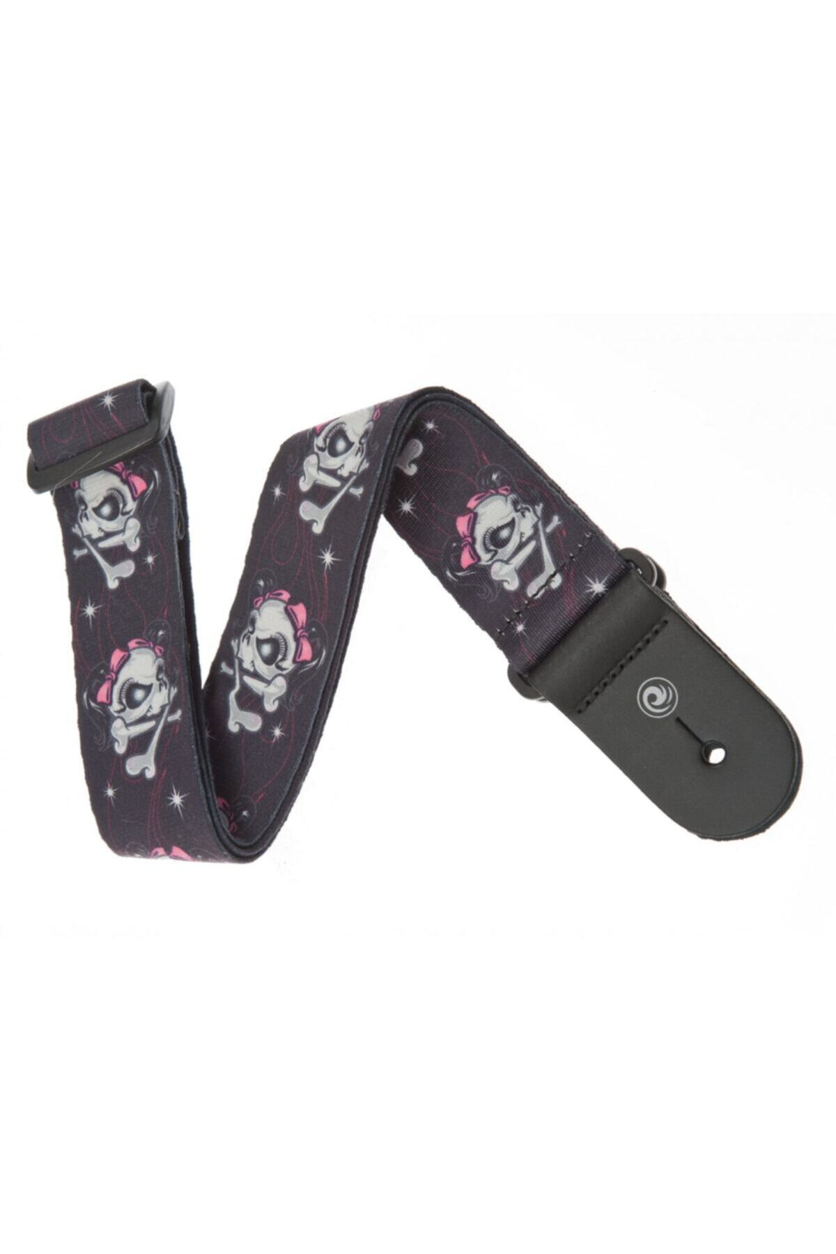 Lethal Threat Collection Dokuma 50lt03 Miss Skull Gitar Askısı