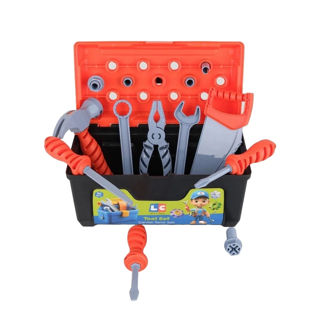 Let's Be Child Çantalı Tamir Seti Turuncu