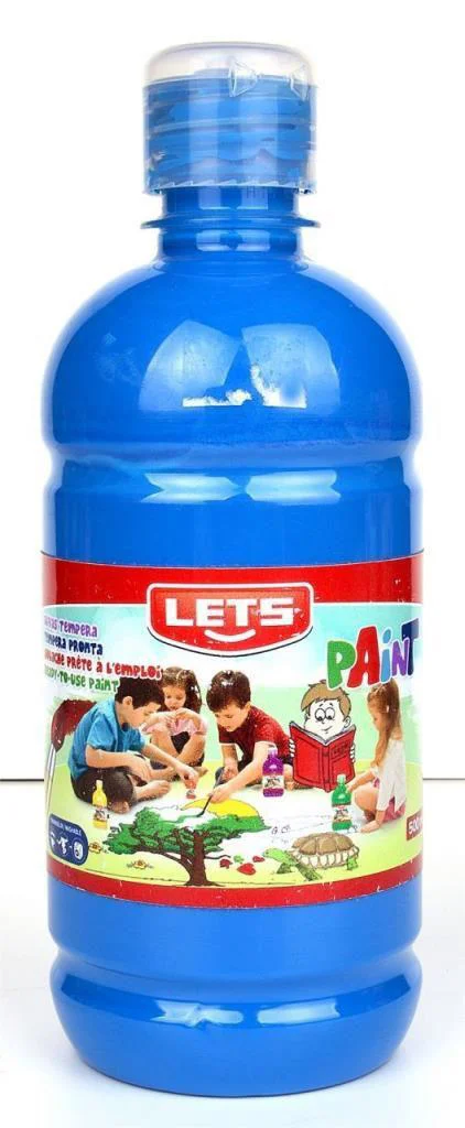 Lets Guaj Boya 500 ML Plastik Mavi L-5106