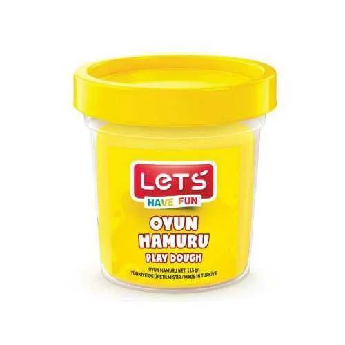 Lets Oyun Hamuru Tek Renk Neon Sarı 110 GR L8440-17